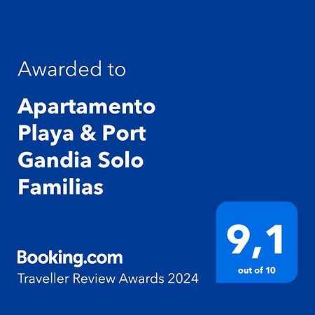 Apartamento Playa&Port Gandia Solo Familias Esterno foto